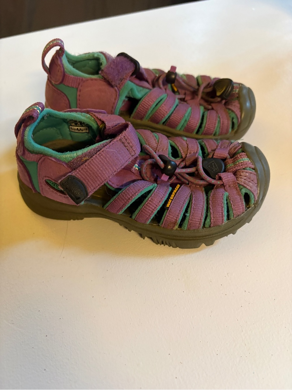 Keen Kids Purple and Teal Closed-Toe Adventure Sandal